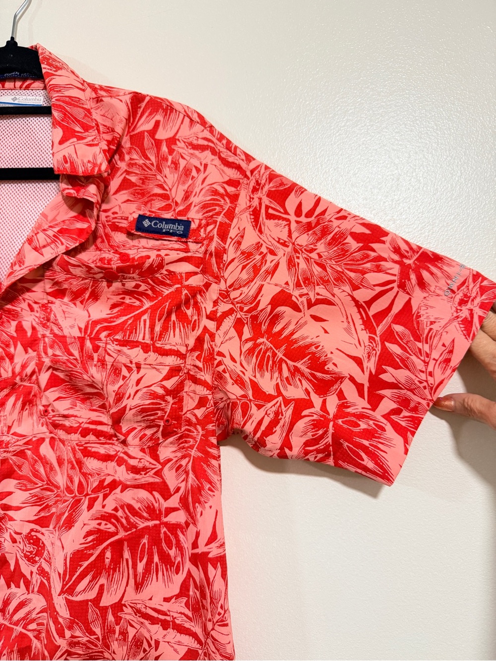 Columbia PFG Shirt Mens S Super Tamiami Button Up Omni Shade Tropical Outdoor - Picture 2 of 15